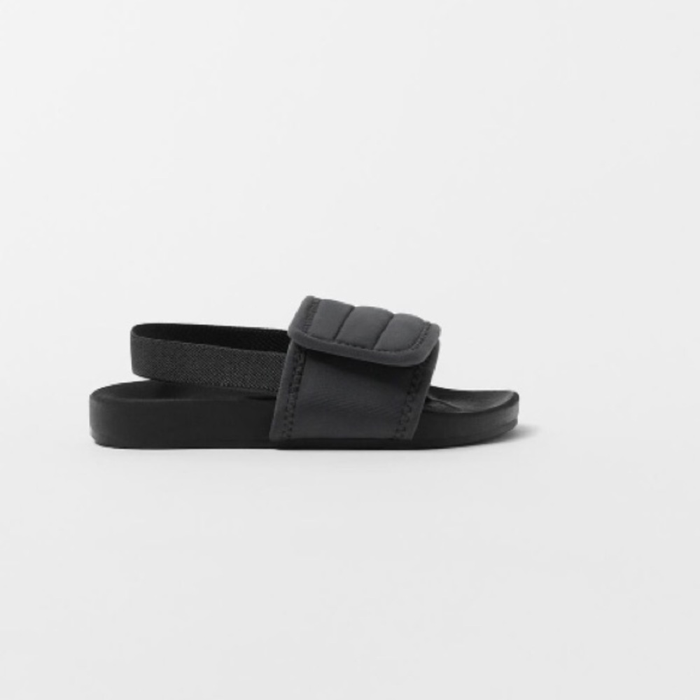 Zara Kids Slingback Sandals in Washed Black Size 25